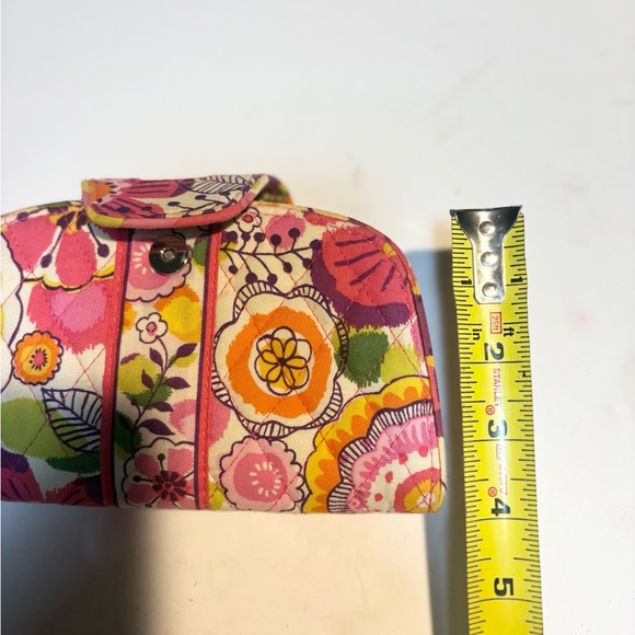 Vera Bradley Clementine clasp clutch wallet floral quilted cotton fabric - Picture 7 of 9